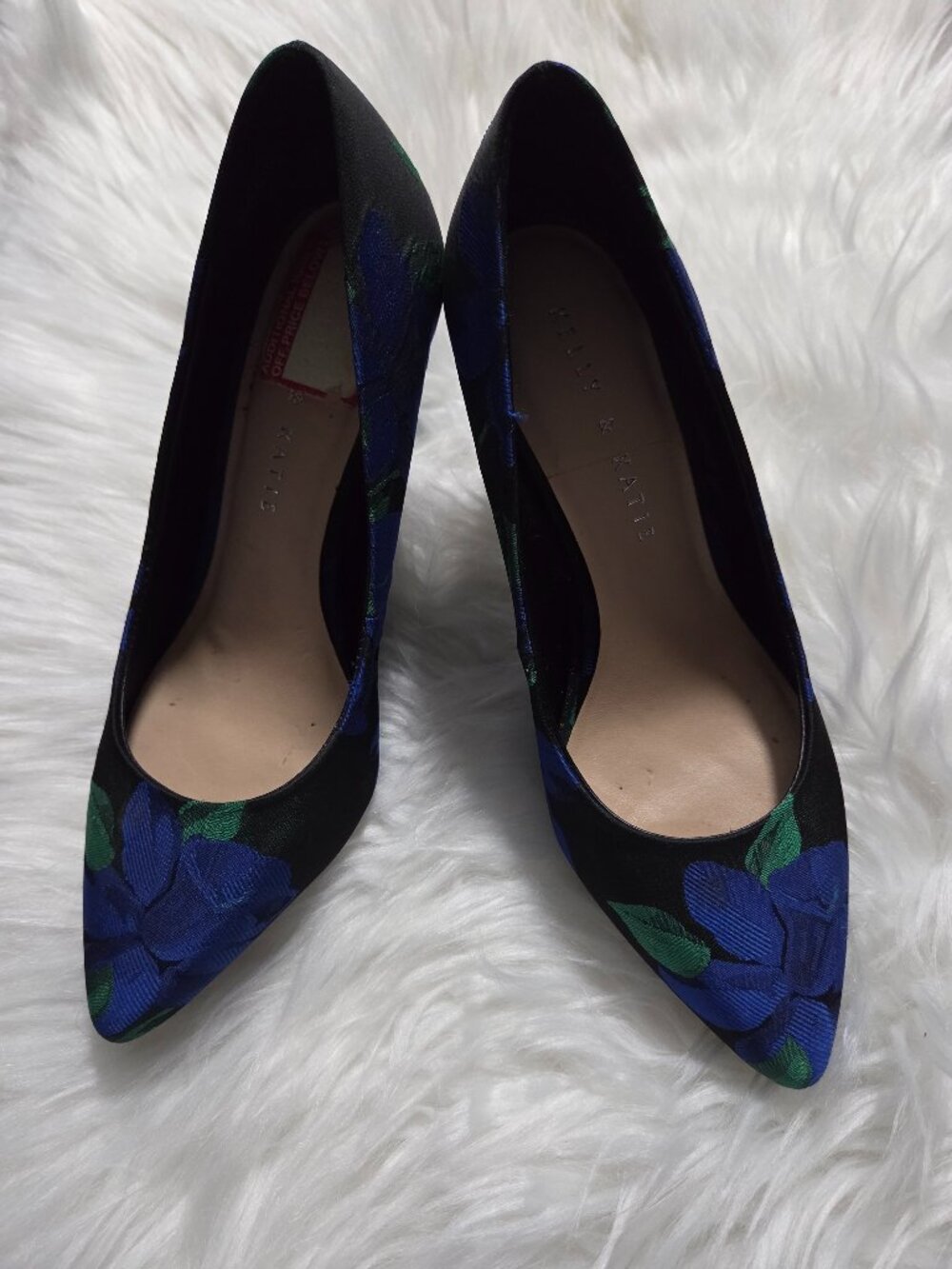Kelly & Katie Blue Floral Heels